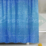 China Blue Shower Curtain EVA shower curtain